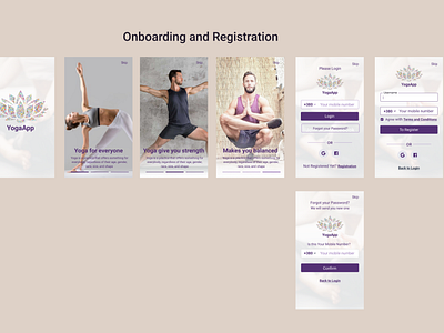 YogaApp Slice 3 app branding design logo typography ui ux