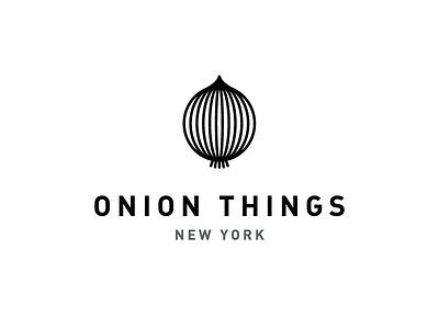 Onion Things Logo branding graphic design icon logo logotype newsletter stripes vector