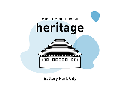 Museum of Jewish Heritage architecture building drawing graphic design icon illustration museum stripes vector