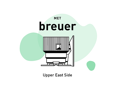 The Met Breuer. architecture building design drawing graphic design icon museum stripes vector