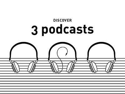 3 podcasts. drawing graphic graphic design icon podcast stripes vector