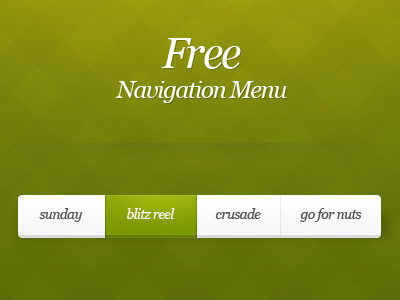 Free Navigation Menu button clean free menu navigation psd