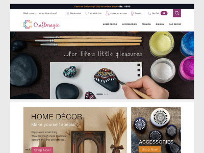 Ecommerce Website craftmagic