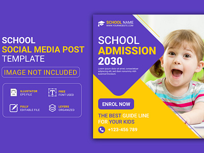 School Social Media Post Design