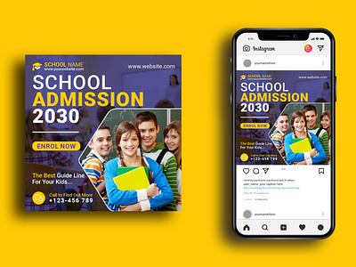 School Social Media Post design