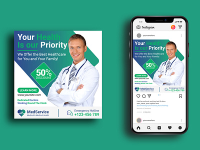 Medical Social Media Post Design