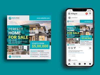 Real Estate Social Media Post Design