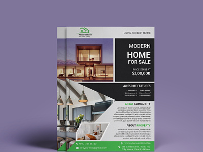 Real Estate Flyer Design branding estate agents graphic design home home for sale homes for sale homes for sale near me houses for rent illustration newhome property real estate agent template vector