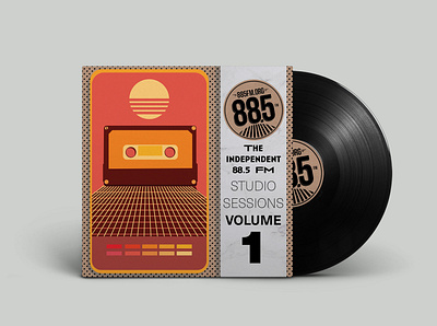 88.5 The Independent Studio Sessions Contest Submission design illustration mockup music packaging
