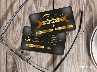 King Service - Logo design branding card design logo polygraphy