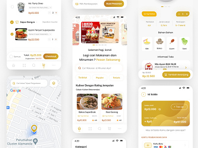 Food Ordering UI Design 3d animation branding design graphic design illustration logo motion graphics ui ux vector