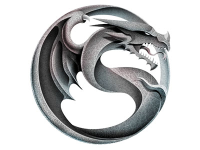 Yin-Yang Dragon dragon illustration yin yang