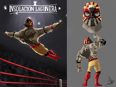 Insolacion Lagunera fighter libre lucha luchador mexicano