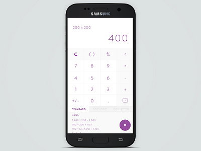 Daily Ui 4 Calc android calculator dailyui material design mobile