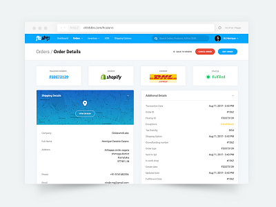 Shipping Dashboard