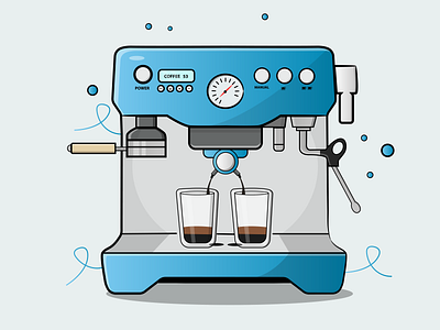 coffee machine vector design illustration illustrator vector
