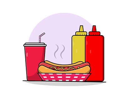 HOTDOG design icon illustration illustrator logo vector