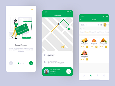 Food Delivery App Design by Caglar Cebeci on Dribbble