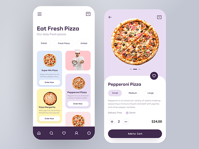 Pizza Delivery App Design