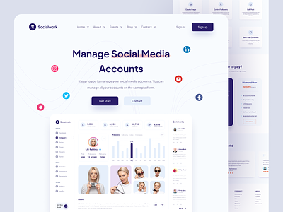 Social Media Landing Page