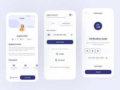 Language Course App by Caglar Cebeci on Dribbble