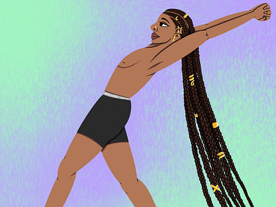 Don’t forget to stretch braids illustration