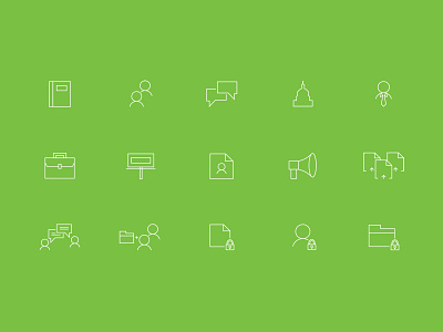 ContentWeb Icon Set flat freebie icons launchpad lab marketing minimal set