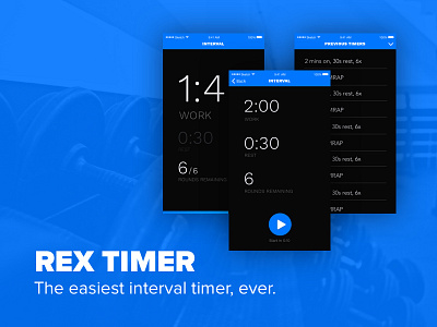 Rex Timer design launchpadlab mobile timer ui ux