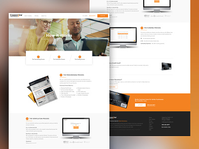 How It Works how it works launchpad lab marketing site minimal orange web design