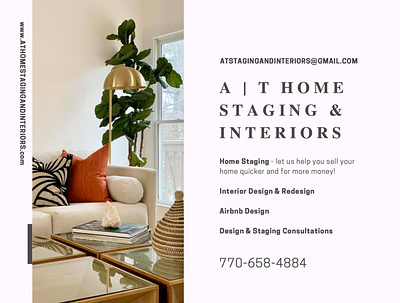 Marketing Flyer for Home Stager and Interior Designer flyer marketing