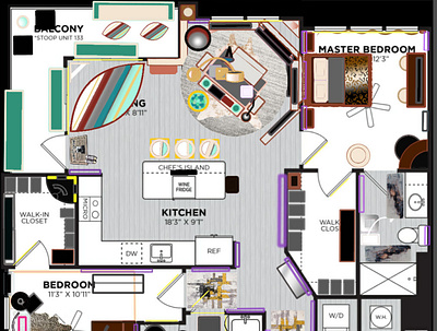 Interior Design Furniture Floorplan autodesksketchbook floorplan furniture interiordesign photoshop