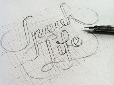 Speak Life lettering life script tattoo type