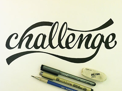 30 Day Challenge challenge lettering type