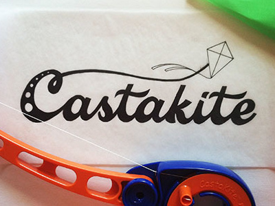 Castakite Logo castakite kite lettering type