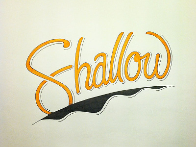 Shallow challenge lettering type
