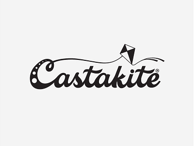 Castakite castakite kite lettering logo script vector