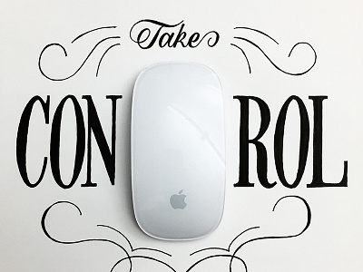 Take Control handlettering lettering type