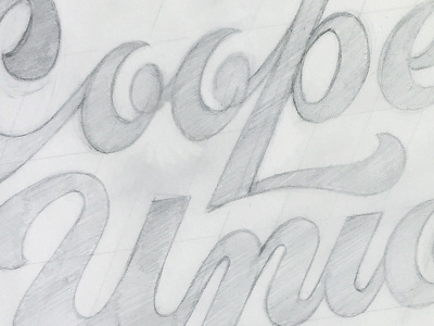 Cooper Union chicago cooperunion informal lettering practice script sketch type wip