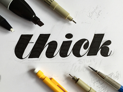 Thick handlettering handtype lettering script type typography