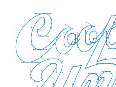 Cooper anchor bezier curves lettering vector wip