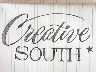 Creative South creative south cs16 lettering script serif sketch type