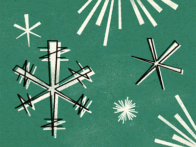 50's Vector Pack 01 offset old retro snow snowflake texture vector vintage