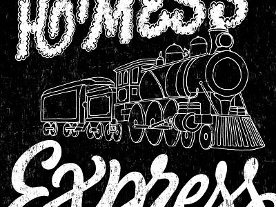 Hot Mess Express design illustration lettering tshirt type