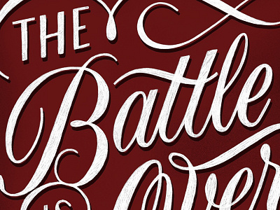 The Battle is Not Over battle election2016 handlettering keepfighting lettering procreate script type