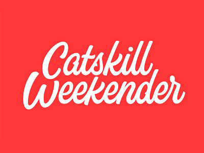 Catskill Weekender Logo branding catskills lettering logo logotype outdoor script