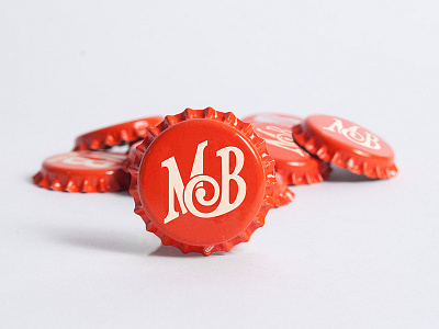 Mighty Brewing Bottle Caps beer bottle brewery cap craft lettering monogram