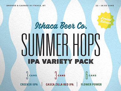 Summer Hops Pack beer craft hops ipa ithaca packaging summer type