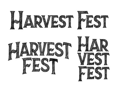 Harvest Fest Concept classic concept lettering logo logotype type vintage wip