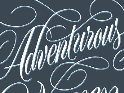 Adventurous adventure flourish lettering script script lettering type women