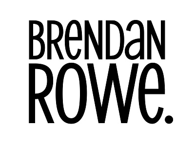 Brendan Rowe Logotype branding branding agency comic writer comics condensed lettering logotype sans serif
